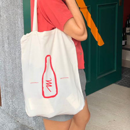 Woman carrying Wine Mouth Tote Bag