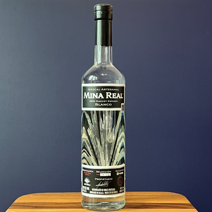 Bottle of Mina Real Blanco Mezcal