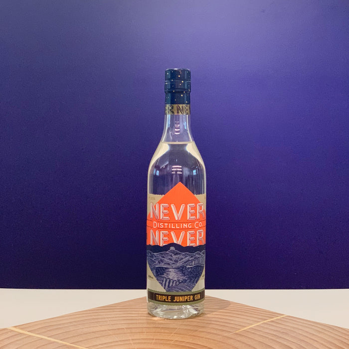 Bottle of NeverNever Triple Juniper Gin